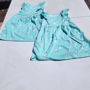 2 Wonder Nation 3T/4T bunny Sumner dresses used good condition
